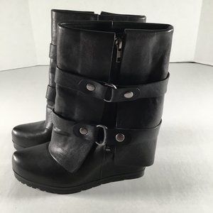 Vera Wang Lavender Women's Black Leather Boots